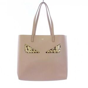 Fendi Monster Tote with python